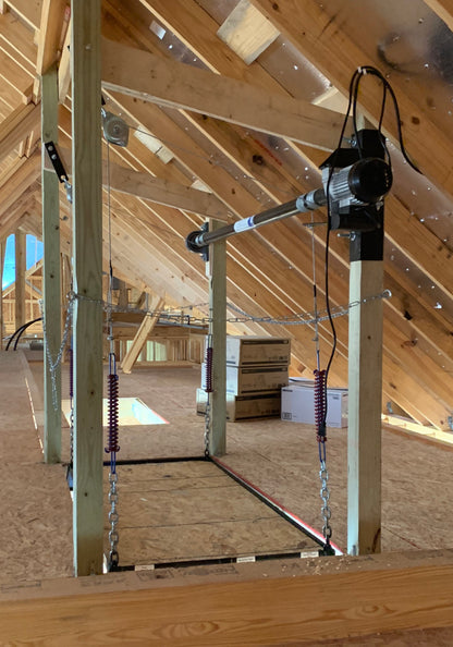 Attic Lift - 500XL lbs. Post Style 42" x 72"