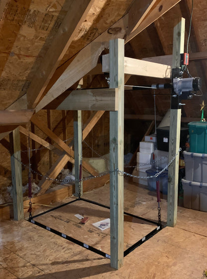 Attic Lift - 300XL lbs. Post Style 42" x 48"